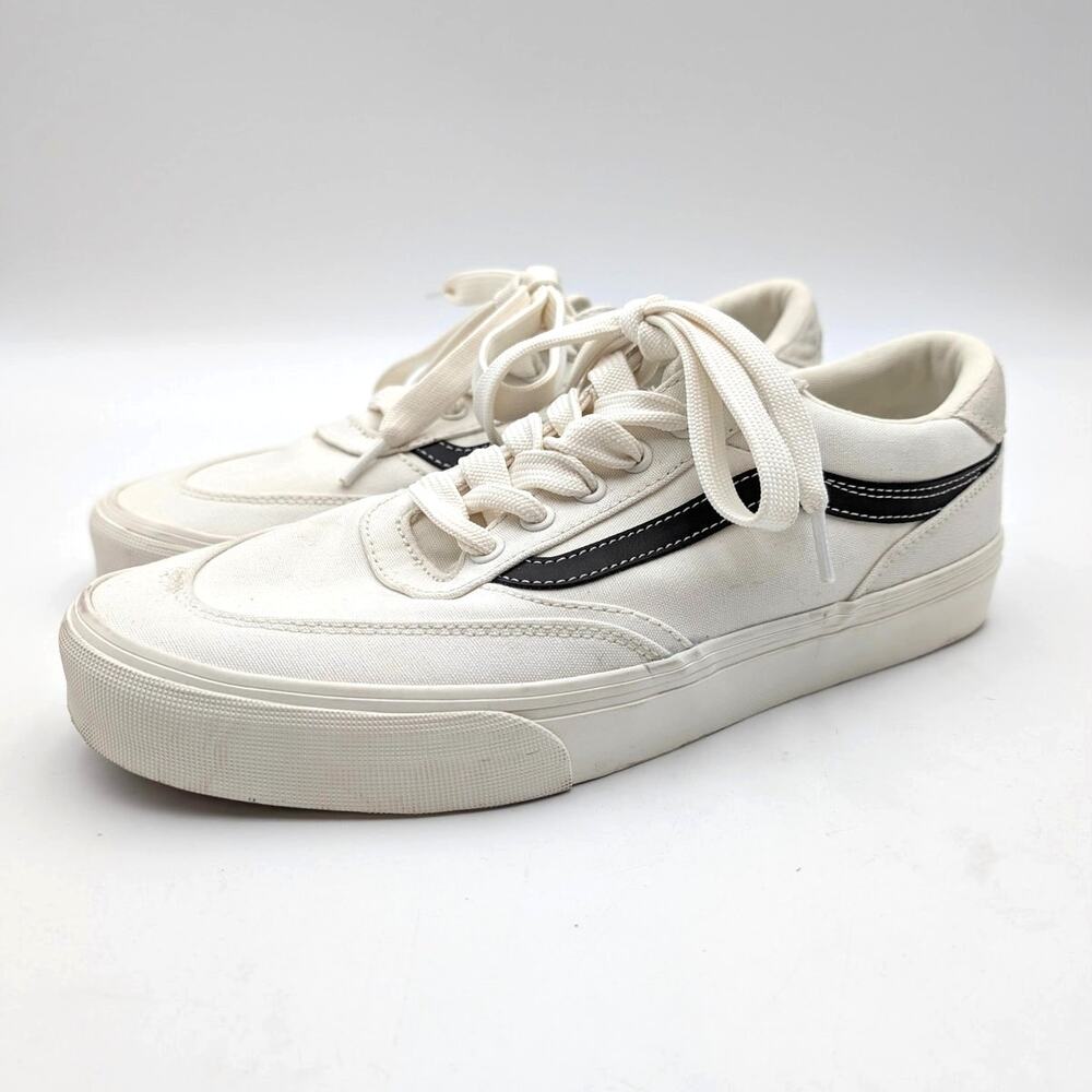 Vans Brooklyn LS Skate Lace-Up Sneaker Shoes Men's White Size US10.5 EU44